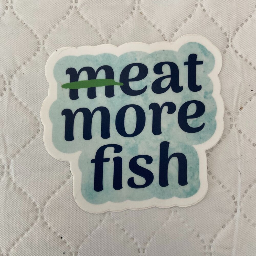 meat more fish Sticker - Picture 3 of 3